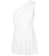 SAINT LAURENT Grecian Pleat Crepe Dress