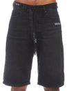 Off-white Zip Appliqué Shorts In Black