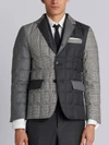 THOM BROWNE THOM BROWNE PRINCE OF WALES FUN MIX SPORT COAT,MJD001X0206112372653