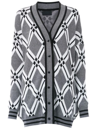 Andrea Bogosian Knitted Cardicoat In Grey