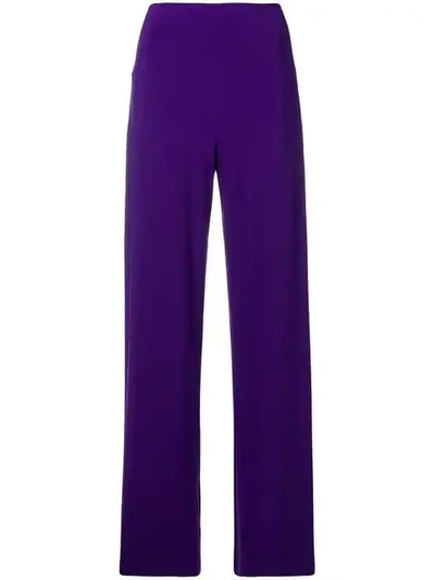 Norma Kamali High-waisted Trousers - 紫色 In Purple