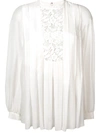 Giambattista Valli Front Lace Blouse - White In White