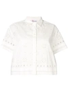 RED VALENTINO BRODERIE ANGLAISE BLOUSE