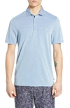 TED BAKER COLLER SLIM FIT POLO WITH WOVEN COLLAR,MMB-DOLLER-TH9M