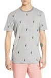 TED BAKER VIPA SLIM FIT EMBROIDERED T-SHIRT,MMB-VIPA-TH9M