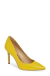 Sam Edelman Hazel Pointed Toe Pump In Lemon Zest