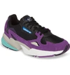 Adidas Originals Women's Originals Falcon Casual Shoes, White - Size 8.0 In White/ White/ Active Purple