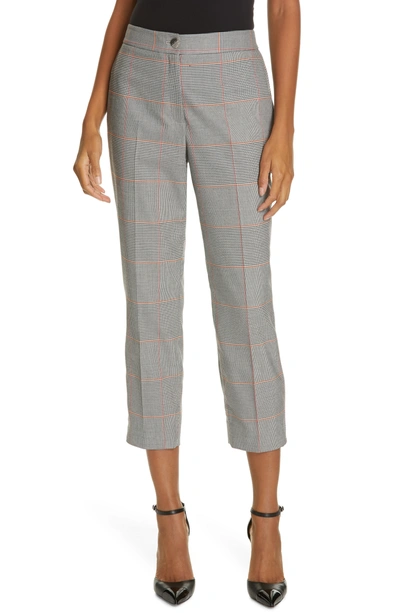 Ted Baker Darceyt Check Trousers In Grey