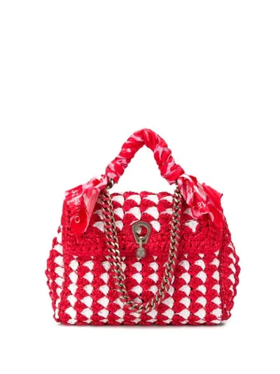 Ermanno Scervino Woven Style Tote Bag - 红色 In Red
