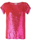 P.A.R.O.S.H PINK SEQUIN TOP