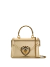 Dolce & Gabbana Devotion Top-handle Bag In Gold