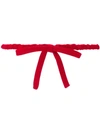 N°21 Rosso Bow Belt In Red