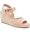 Lucky Brand Mindra Espadrille Wedge Sandal In Maple Sugar Fabric