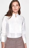 Equipment Beale Paneled Cotton-poplin Shirt In Bright White