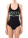 GUCCI GUCCI LOGO PRINTED SWIMSUIT