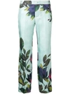 F.R.S FOR RESTLESS SLEEPERS F.R.S FOR RESTLESS SLEEPERS FLORAL CROPPED TROUSERS - 蓝色