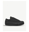 CONVERSE ALL STAR LOW PLATFORM LEATHER TRAINERS