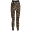 Dolce & Gabbana Leggings In Charmeuse With Leopard Print In Leopard