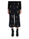 GUCCI GUCCI FLORAL CROPPED PANTS