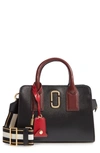 Marc Jacobs Little Big Shot Leather Tote - Black In Black/ Red