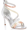 ADRIANNA PAPELL ALEXI SEQUIN STRAPPY SANDAL,ALEXI