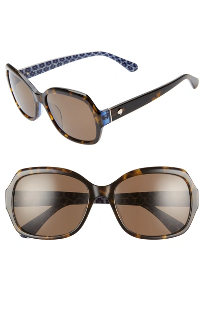 Kate Spade Amberlynn/s Rectangle Sunglasses In Bronze