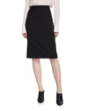 Theory High-waisted Pencil Skirt In Black