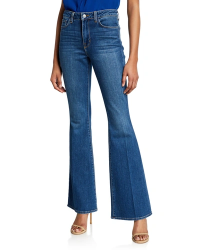 L Agence Bell High-rise Flare Jeans In Authentique