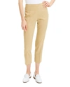 Theory Eco Crunch Wash Basic Pull-on Pants In Beige Clay