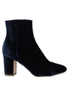 POLLY PLUME POLLY PLUME WOMAN ANKLE BOOTS MIDNIGHT BLUE SIZE 5 TEXTILE FIBERS,11668442NB 13