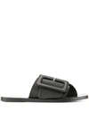 ATP ATELIER LEATHER BUCKLE SANDALS