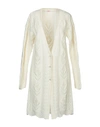 BLUGIRL FOLIES BLUGIRL BLUMARINE WOMAN CARDIGAN IVORY SIZE 10 WOOL, ACRYLIC,39936341XA 3