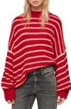 ALLSAINTS RENNE STRIPE SWEATER,WK017Q