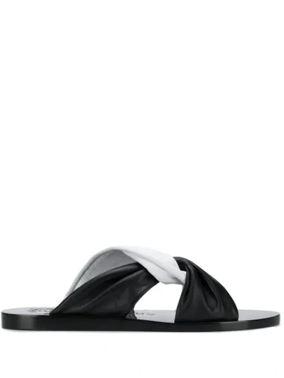 Givenchy Two-tone Knot Sandals - 黑色 In Black