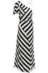 MICHELLE MASON CAPE-EFFECT POLKA-DOT SILK CREPE DE CHINE MIDI WRAP DRESS,3074457345620045547