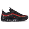 Nike Air Max 97 Leather And Mesh Sneakers In Black