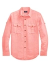POLO RALPH LAUREN Silk & Linen-Blend Button-Down Shirt