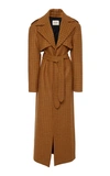 KHAITE BLYTHE BELTED CHECKED WOOL TRENCH COAT,732503