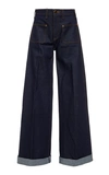 KHAITE RAY HIGH-RISE WIDE-LEG JEANS,732531