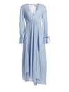 3.1 PHILLIP LIM / フィリップ リム Long-Sleeve Textured Flare Maxi Dress