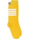 THOM BROWNE 4-BAR MID-CALF SOCKS