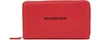 BALENCIAGA EVERYDAY" CONTINENTAL WALLET",551935 DLQ4N ROUGE LANTERN L NOIR