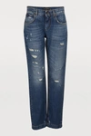 DOLCE & GABBANA HIGH-WAISTED JEANS,FTBI2Z G8X99 S9001