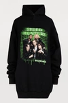 BALENCIAGA Speedhunters hooded sweatshirt,559523 TDV38 1000 BLACK