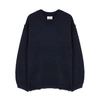 ACNE STUDIOS NAVY KNITTED JUMPER