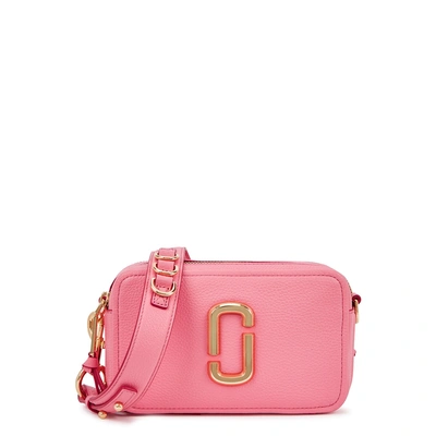 Marc Jacobs Softshot 21 Leather Cross-body Bag In Strawberry Pink/gold