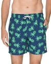 Tom & Teddy Pineapple Print Swim Trunks In Irish Green