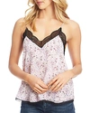 1.STATE FLORAL PRINT LACE-TRIMMED CAMISOLE TOP,8158017