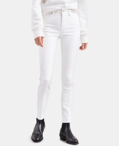 Levi's Women's 721 High-rise Stretch Skinny Jeans In Soft Clean White