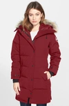 Canada Goose Shelburne Slim-fit Parka W/ Removable Fur Trim In Redwood